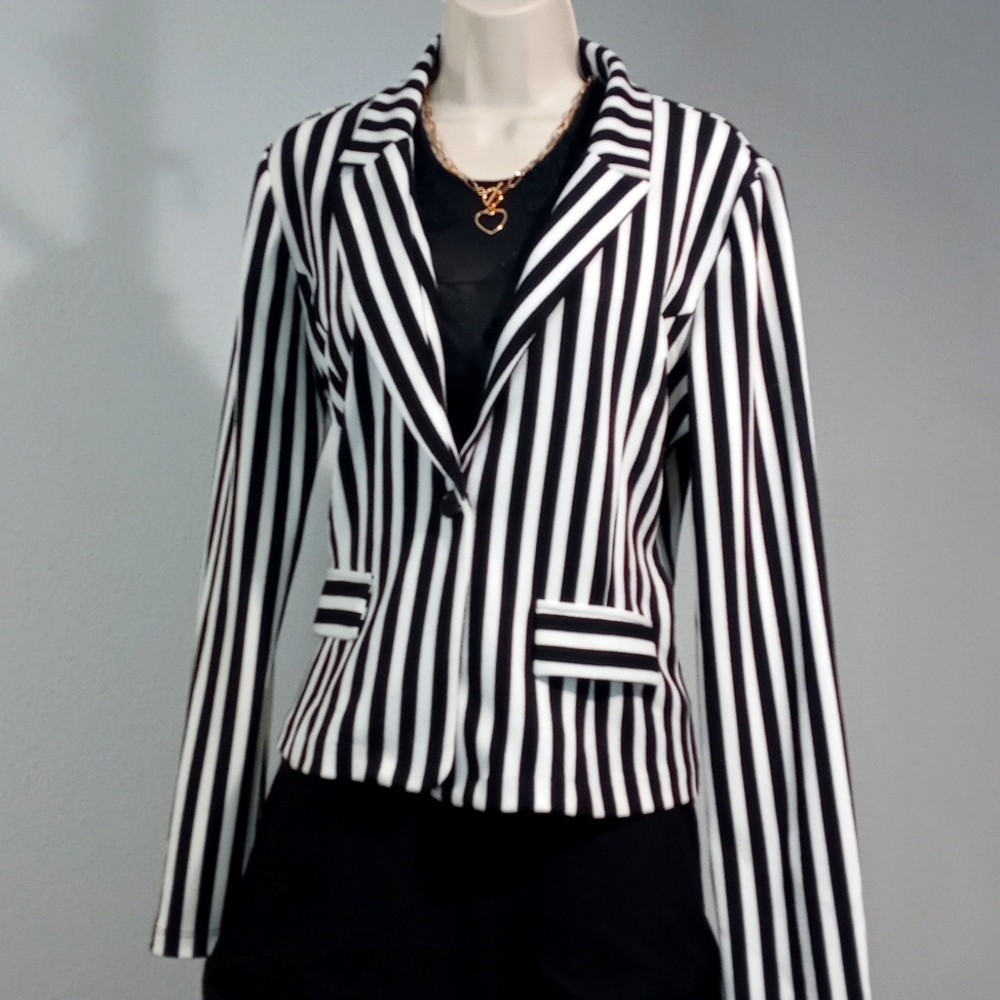 Blazer manga larga